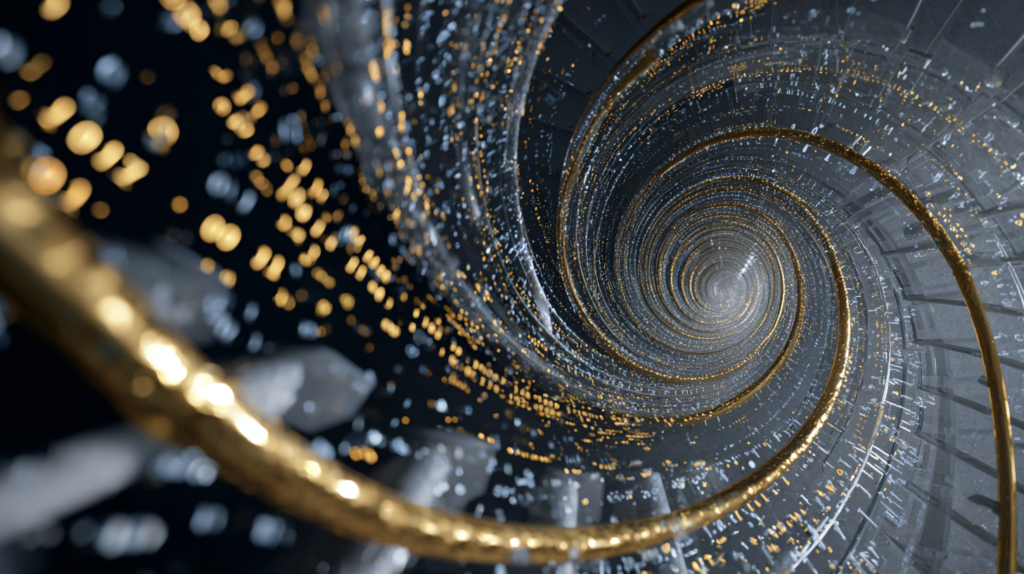 Uma espiral digital descendente