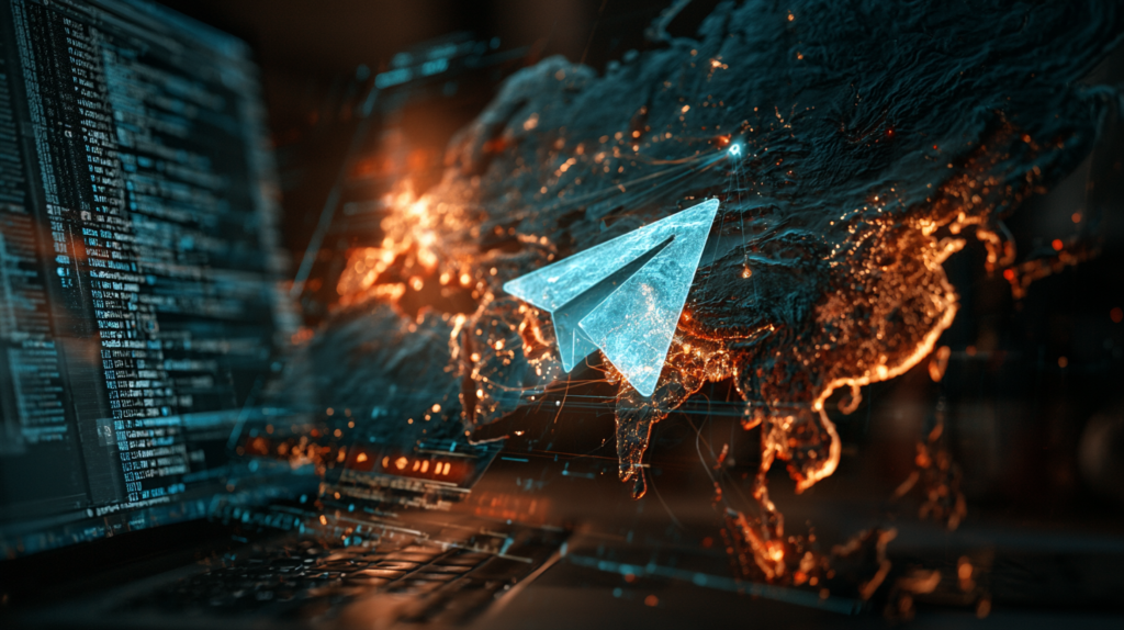 Representação visual do Telegram